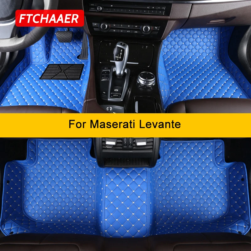 

FTCHAAER Custom Car Floor Mats For Maserati Levante Auto Carpets Foot Coche Accessorie