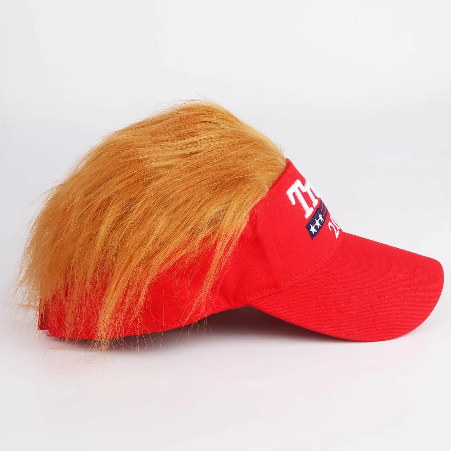 Gorra de béisbol MAGA roja patriótica ajustable para adaptarse a los seguidores de Donald Trump 2024: aspecto y sensación realistas con pat bordado