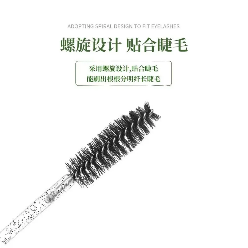 50/100Pcs Disposable Eyelash Extension Mascara Wand Glitter Micro Lash Brushes Spoolie With Container Case Bendable brush head