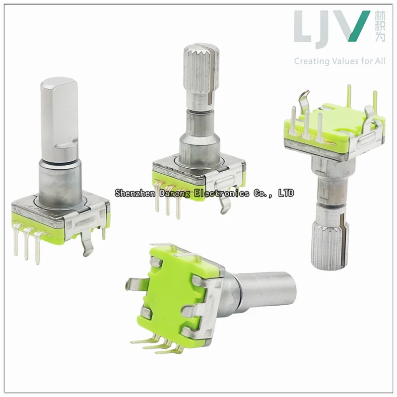 LJV original EC11 encoder, frequency converter speed control / vehicle navigation volume / audio adjustment switch, handle 20MM