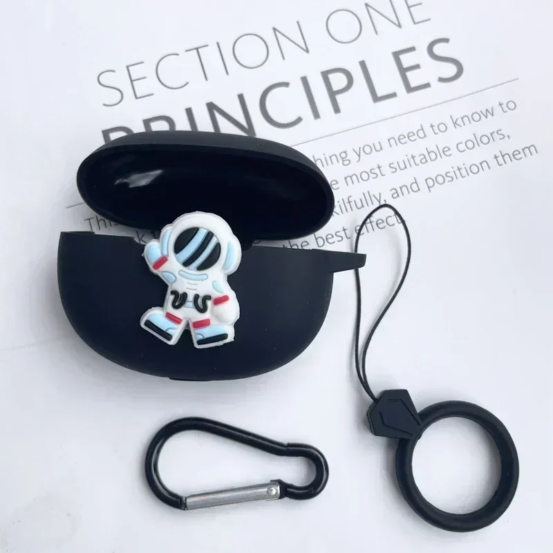Para batidas solo buds caso capa dos desenhos animados astronauta silicone fone de ouvido capa para batidas solobuds capa protetora