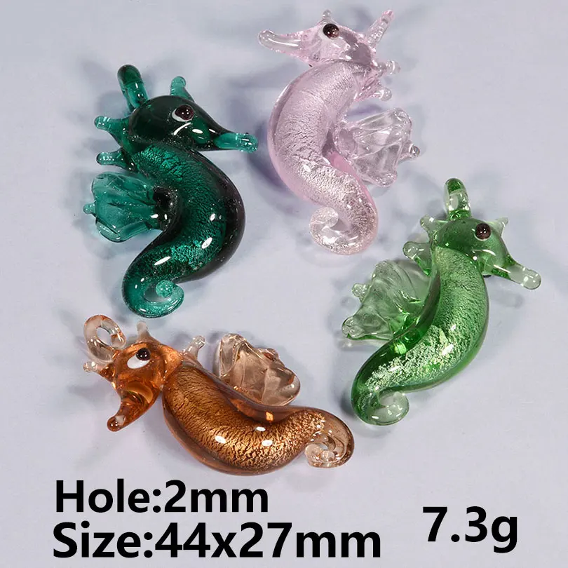 4pcs/Lot New Popular Marine Animal Seahorse Octopus Charm Pendant 3d Jewelry Making Supplies Handmade Diy Necklace Accessories