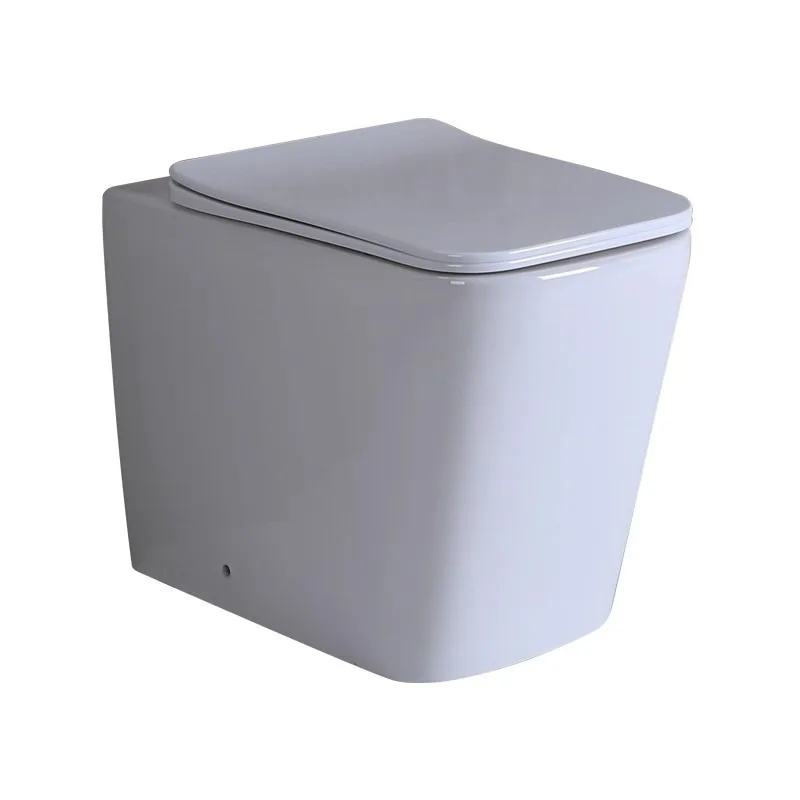 Floor-to-ceiling toilet wall row Wall-mounted toilet Ceramic waterless tank against the wall