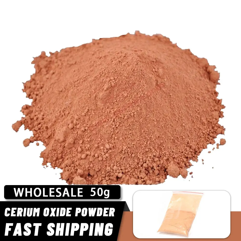 50g/100g/200g Rare Earth Polishing Powder Glass Mirrors Composite Polishing Cerium Oxide Powder Abrasive Tool Car Windows