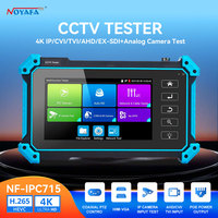 NOYAFA 5.4 Inch CCTV IPC Tester 8MP AHD CVI TVI Camera Tester VGA HDMI Input Camera Security Monitoring Network Cable Test