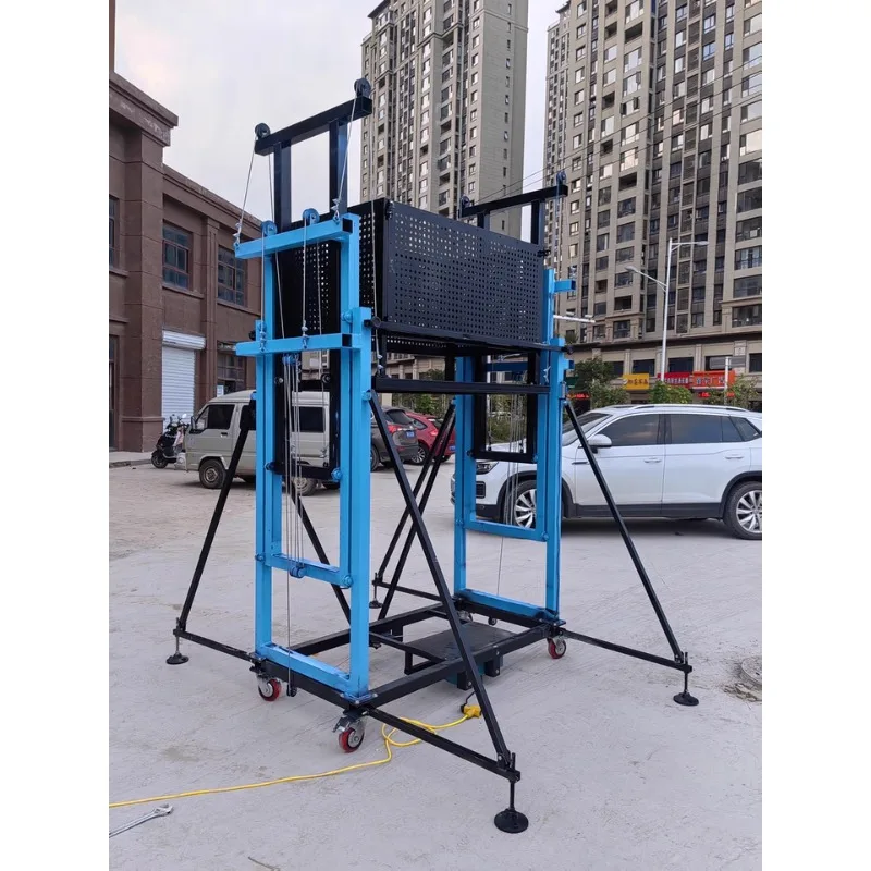 

Электрическая подъемная платформа с мобильным управлением и дистанционным управлением, подходит для подъема в помещении и на открытом воздухе, транспортировочных работ, покрасочных работ