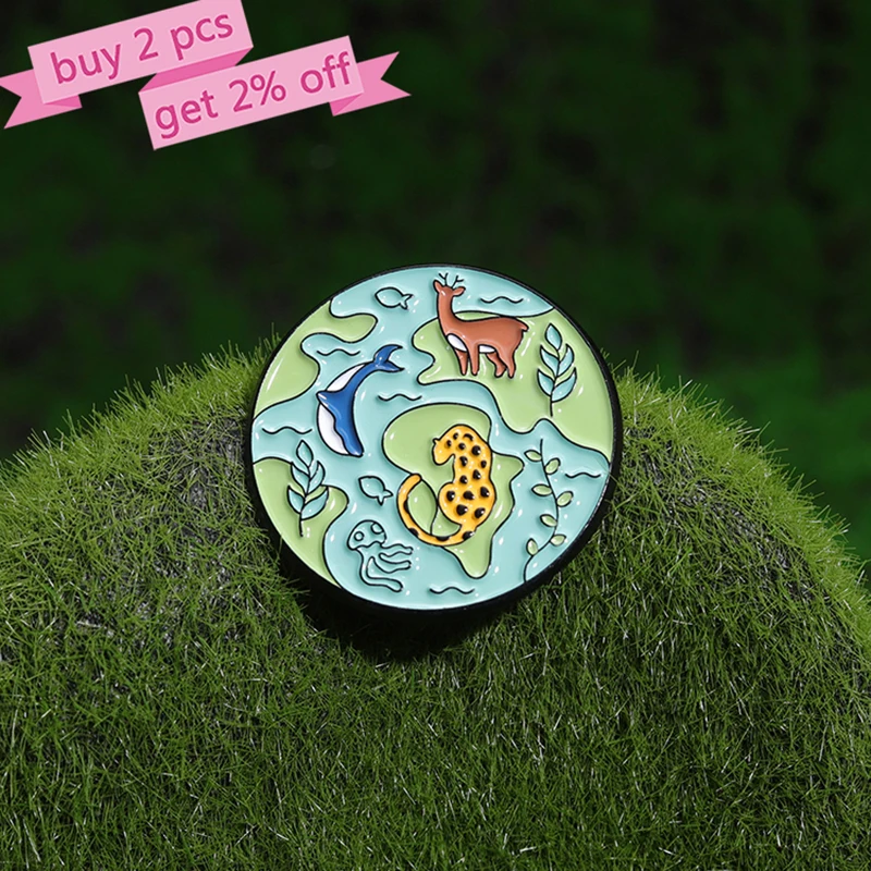 Protect The Earth Enamel Pins Custom THERE IS NO PLANET B Brooches Lapel Badges CartoonFunny Jewelry Gift for Friends