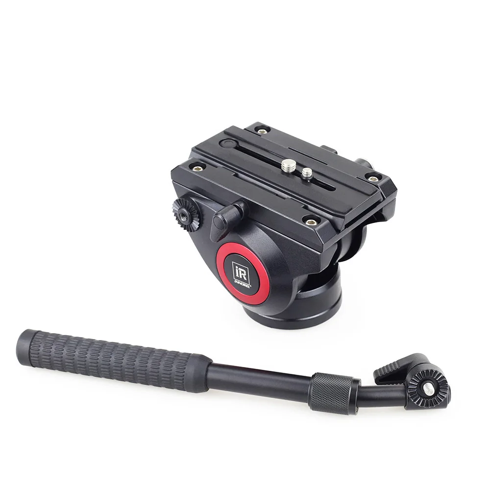 INNOREL H80 Hydraulic Fluid Tripod Head Panoramic Video for Camera Tripod Monopod Slider Stabilizer with Quick Release Plate