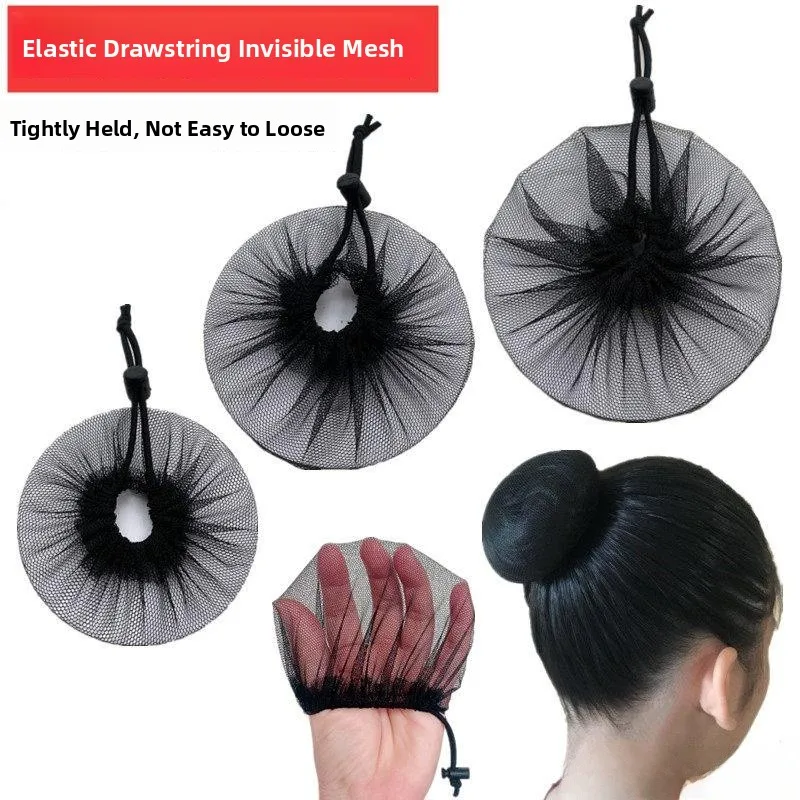 

Invisible Bla Hairnet Dance Bun Headband Children's Sportswear Casual Sle Hair Accories for Girls Exam ade Art