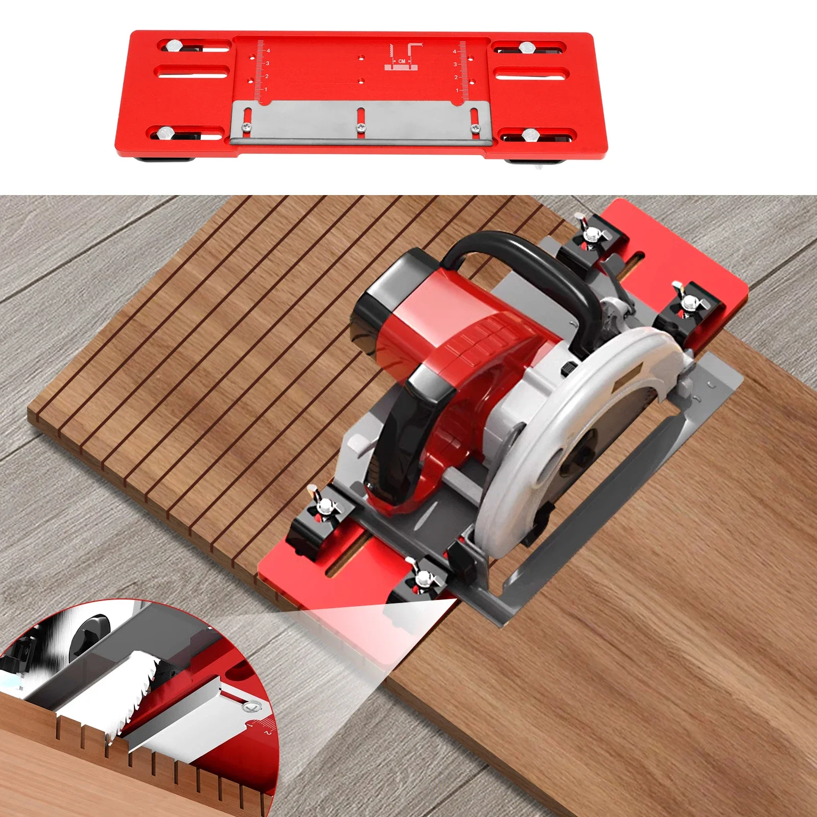 

Precision Cutting Machine Base Aluminum Alloy Adjustable Cutting Machine Positioning Board for Professionals DIY Enthusiasts