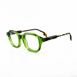 Acetate Optical Eyeglasses Frame Men Squar Retro Myopia Prescription Glasses Women Reading Glasse Handmade Glasses Frame Eyewear