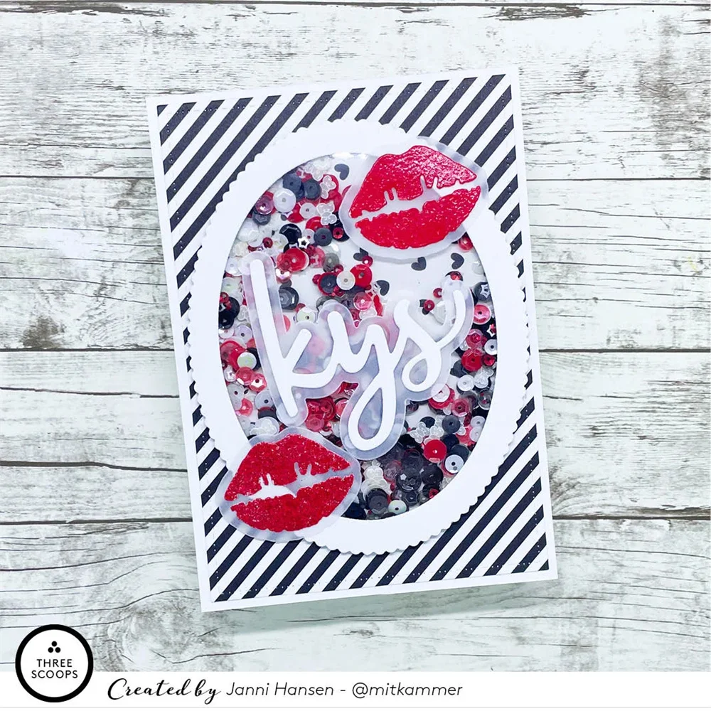 Three Scoops Kiss Summer Basket Large Lace Circle Metal Cutting Dies for DIY Scrapbook Greeting Card Diary Handmade May 2026 New