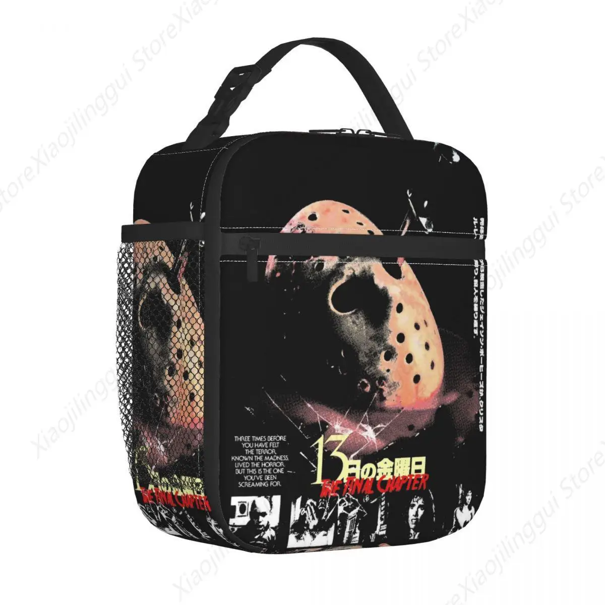 Friday 13th Halloween Movie Insulated Lunch Bags Jason Voorhees Food Box Reusable Cooler Thermal Lunch Box Work