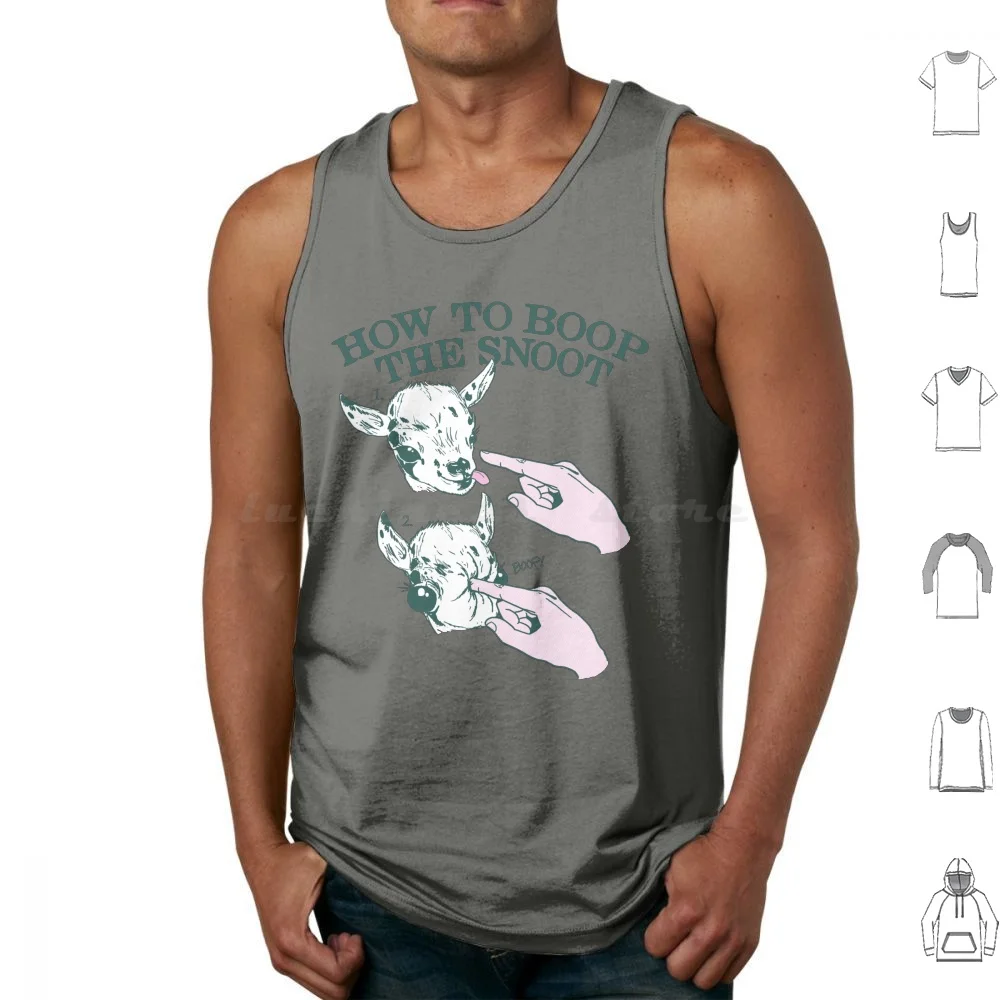 How To Boop The Snoot Tank Tops Print Cotton Snoot Baby Goat Cute Lolwat Wat Weird Meme Funny Pet Nose Poke Squish