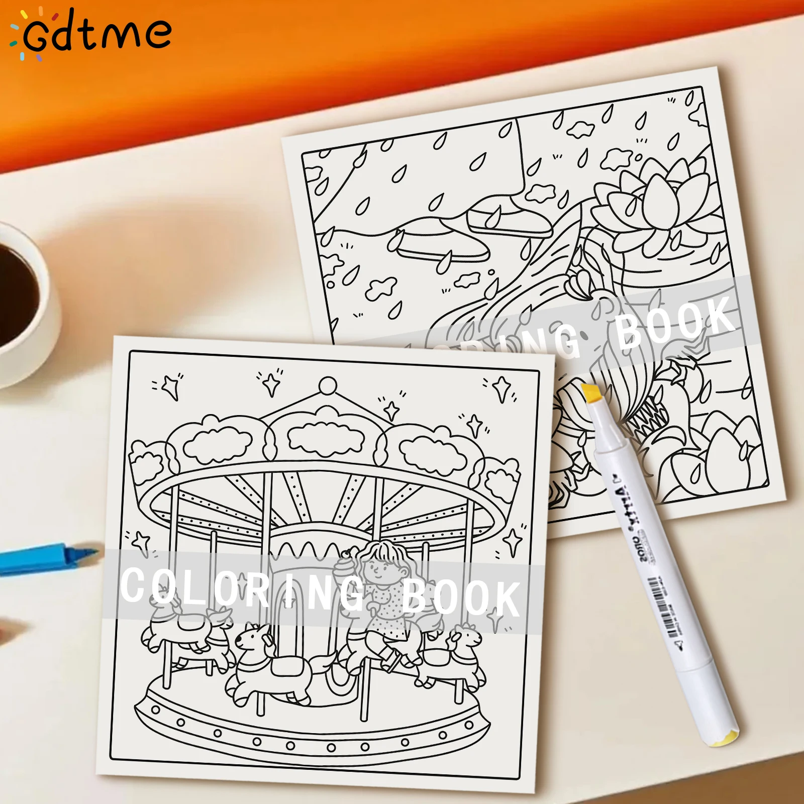 كتاب تلوين مريح للفتيات في عيد الميلاد للبالغين، هدية رسم عتيقة لتخفيف التوتر، لعبة رسم مونتيسوري التعليمية