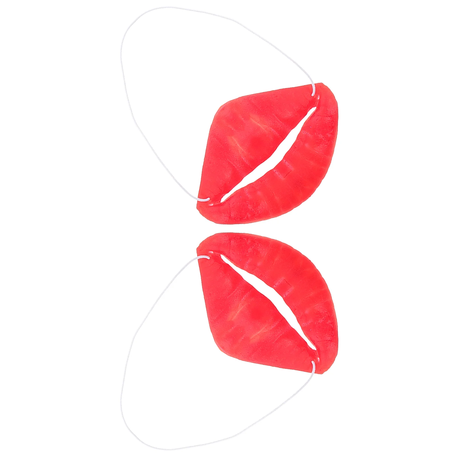 

2 Pcs Ghost Head Masks Kids Halloween Costumes Funny Cartoon Red Lips Child The