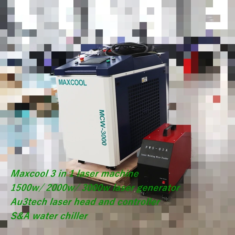 

3 In 1 Metal Laser Rust Remover Handheld Fiber Laser Cleaning Welding Cutting Machine MCW-1500
