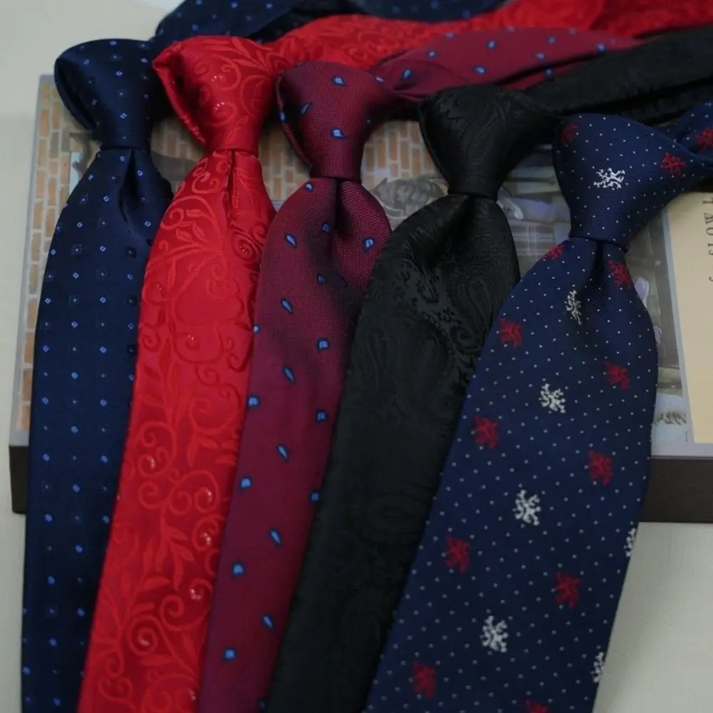 Luxury Floral Geometric Mens Tie Classic Soft Wedding Neck Ties Woven Cravat Gift