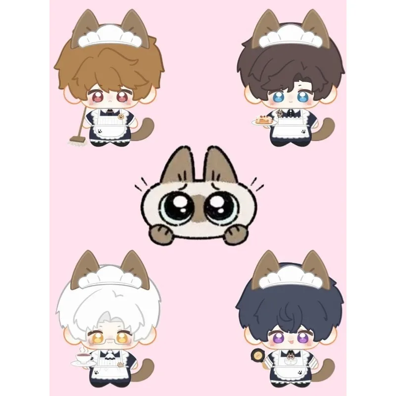 10CM Anime Tears of Themis Luke Pearce Artem Wing Cosplay Cotton Plushie Cute Plush knapsack Keychain Pendant Birthday Gift