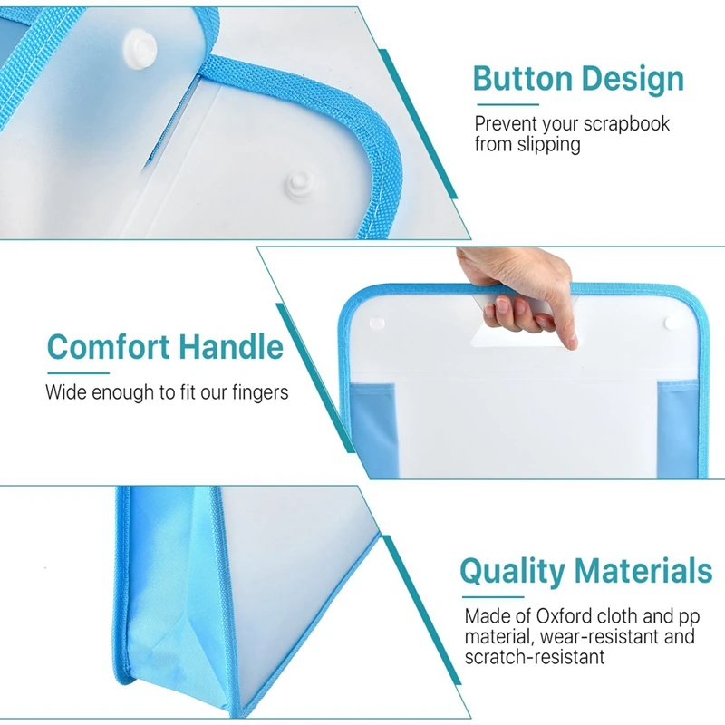 5 Pack Scrapbook Paper Storage Organizer Multi Color Expanding Paper For 12 X 12 Sheets