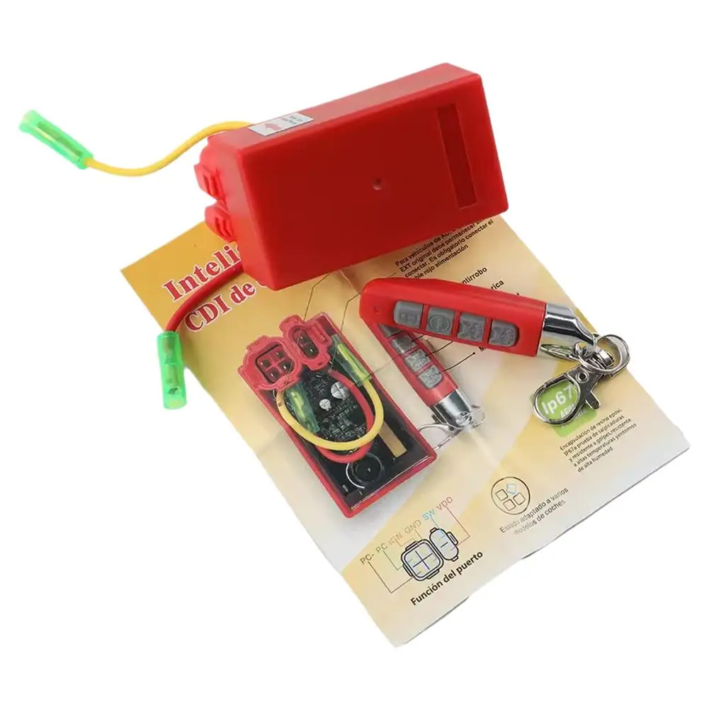 Новый CDI с дистанционным управлением для двигателей Gy6 175, 200, 250cc (139QMB, 152QMI, 157QMJ) для скутеров, гоночных картов и квадроциклов, с защитой от угона (антихищник) Co H0z0