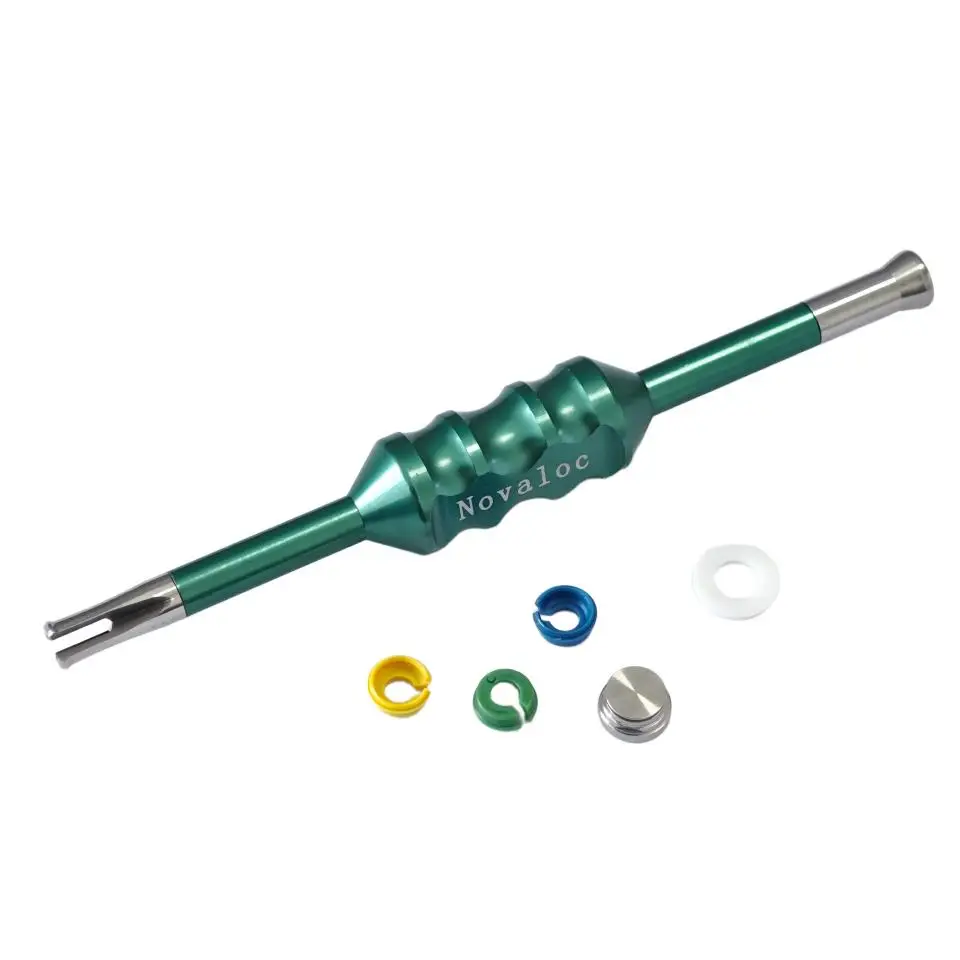 Dental Implant Overdenture Attachment Novaloc System PEEK Cap Matrix Retention Inserts Removal Tool Handle Complete Set