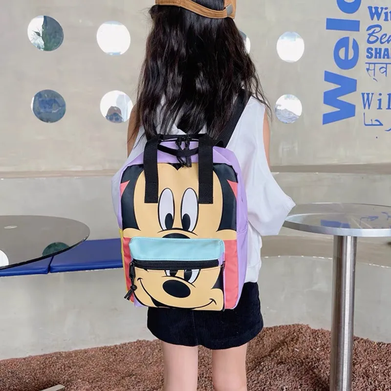 Disney Mickey Kids Backpack Boys Girls Large Capacity School Bags Kindergarten Backpacks