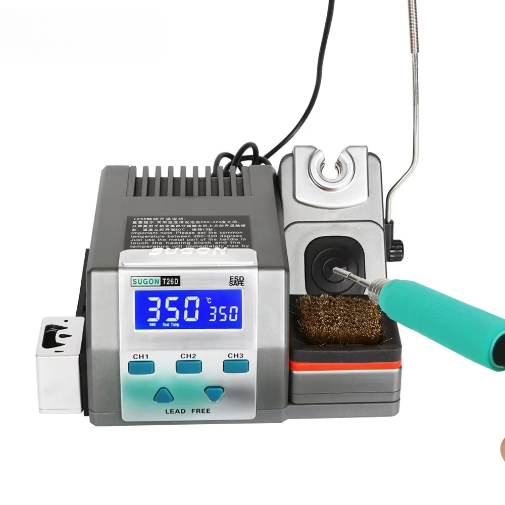 Practical Set 6 PCS With Hot Air Gun Microscope Soldering Station LCD Separator for Repair