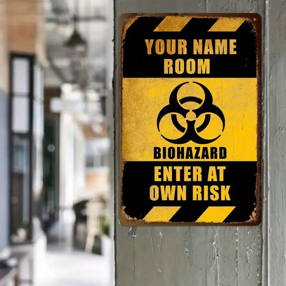 1PC Biohazard Tin S…