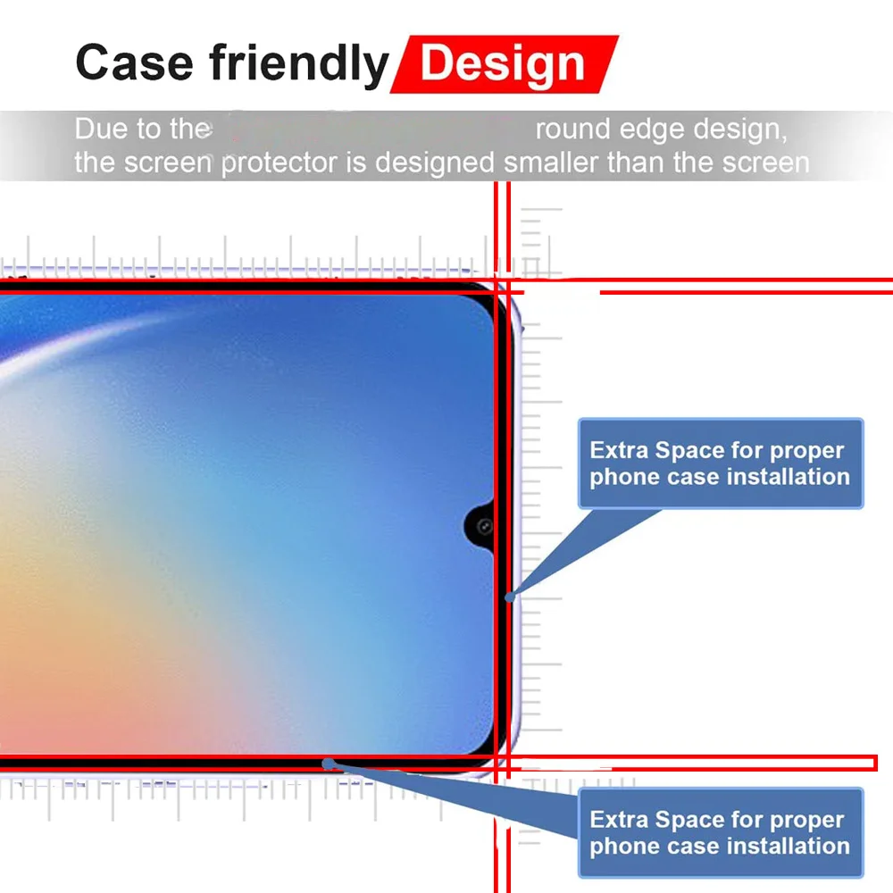 Pelicula,Front Tempered Glass For Samsung Galaxy A14 A34 A54 A55 5G Screen Protector Samsung A53 A73 cristal templado SamsungA34 protector pantalla SamsungA34 verre trempé Sansung A13 A23 A33 Camera Lens Film A-54 A24
