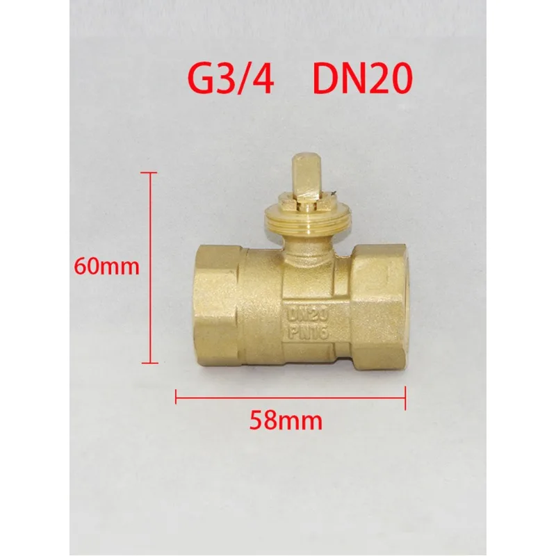 All Copper Electric Two-way Three-way Ball Valve Body Air Conditioner Floor Heating Electric Ball Valve DN15 20 25 32 40 50
