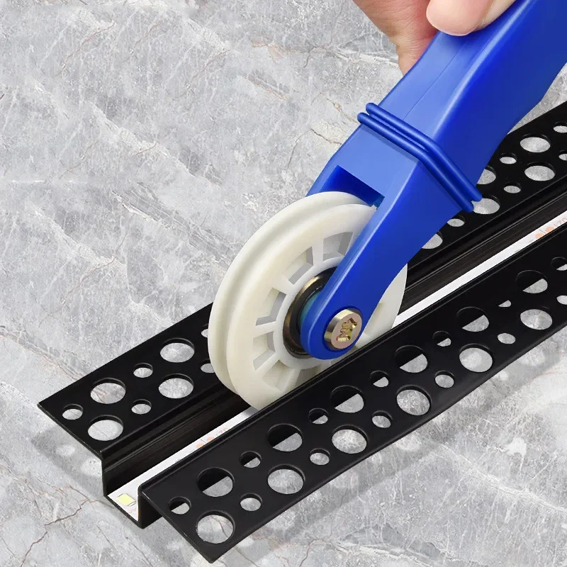 1Pc Window Screen Hand Installation Repair Roller Rubber Mesh Wheel Window Install Tool Strip Light Double-Head Pressure Pulley