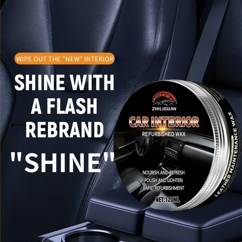 Car Interior Renovation Leather Nourishing Paste Cream Interior Coating Agent Car Cleaning & Maintenance Agent Care Detailing view 3