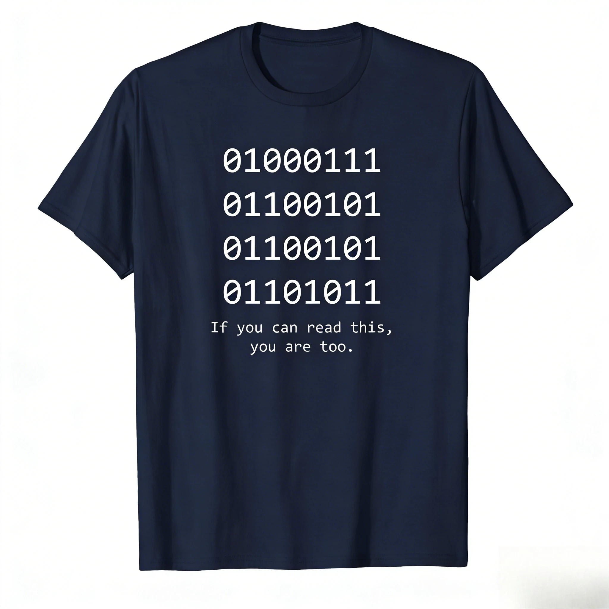 Computer Binary Code Programmer T Shirts Funny Developer Geek Gift Men Women Short Sleeve T-Shirt Graphic T Shirts