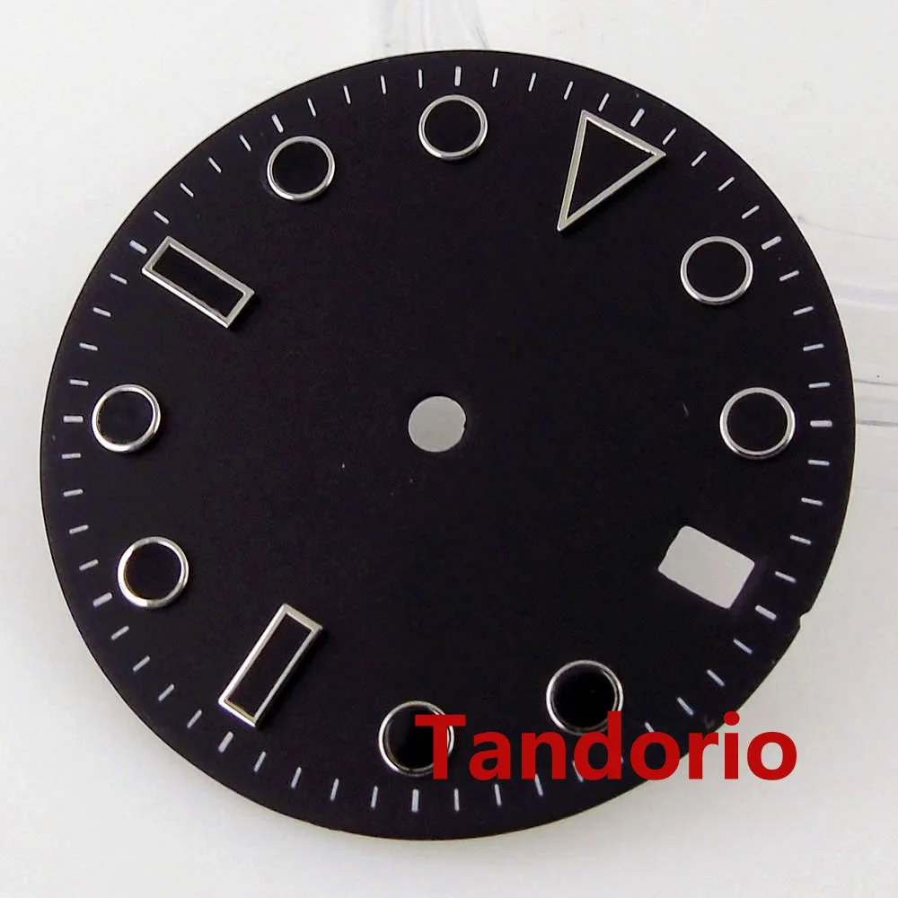 28.5mm Black Watch Dial for Eta 2824 2836 8215 8205 NH35 NH36 DG 2813 SW200 R150 Movement