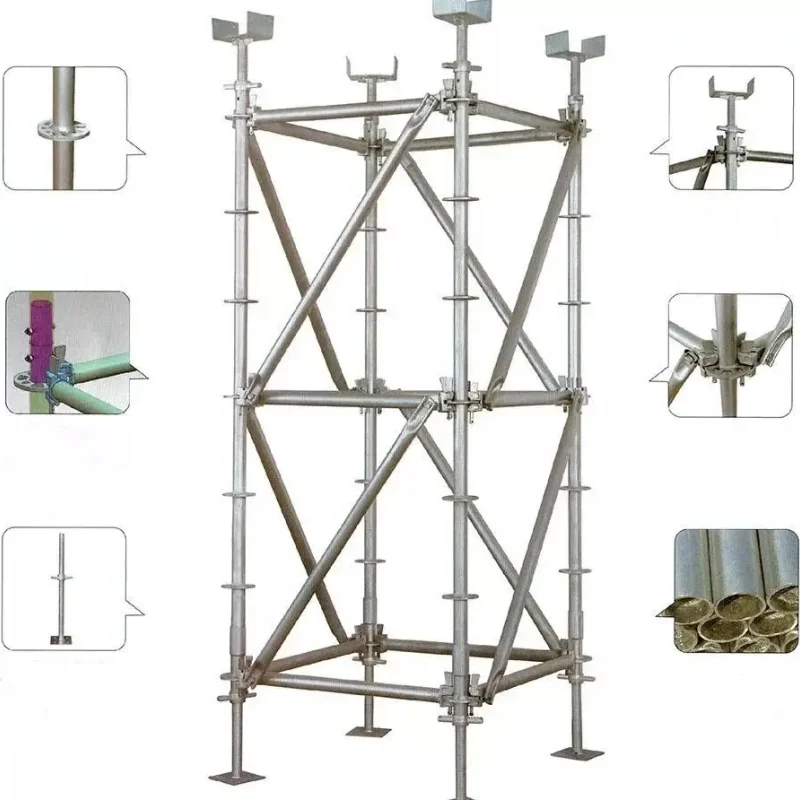 6 م 10 م 12 م برج المحمول سلم سقالة الألومنيوم المتداول سقالة أداة البناء #3