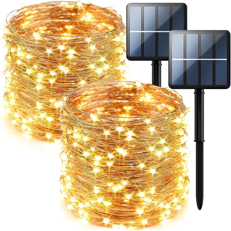 

50/100/200/300LED Solar LED Light Outdoor Festoon Garden Fairy Light String Waterproof Christmas Garland Yard Decoration