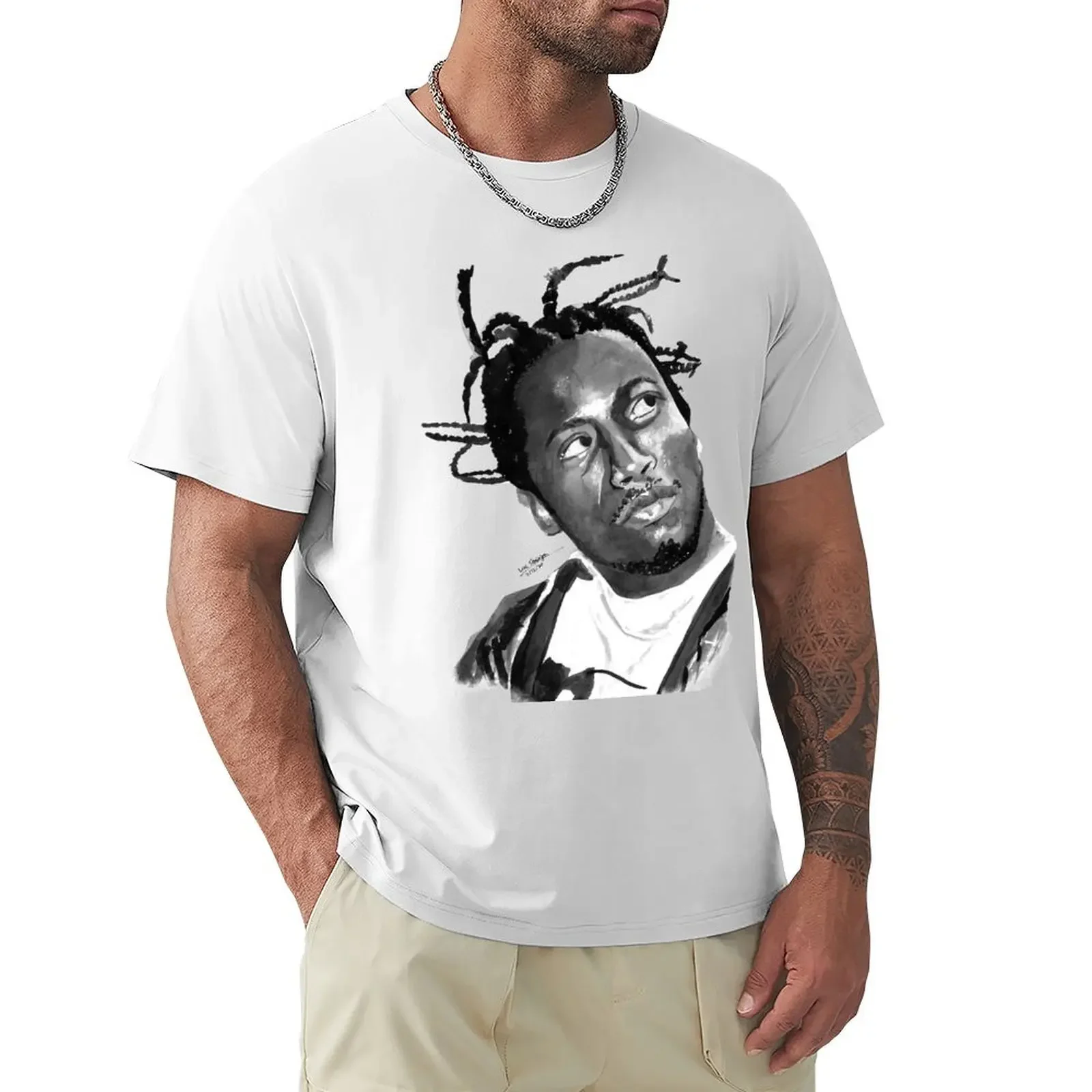 

ODB - Ink portrait 2 T-Shirt basketball graphic tees anime t shirts animal prinfor boys blue archive men t shirt