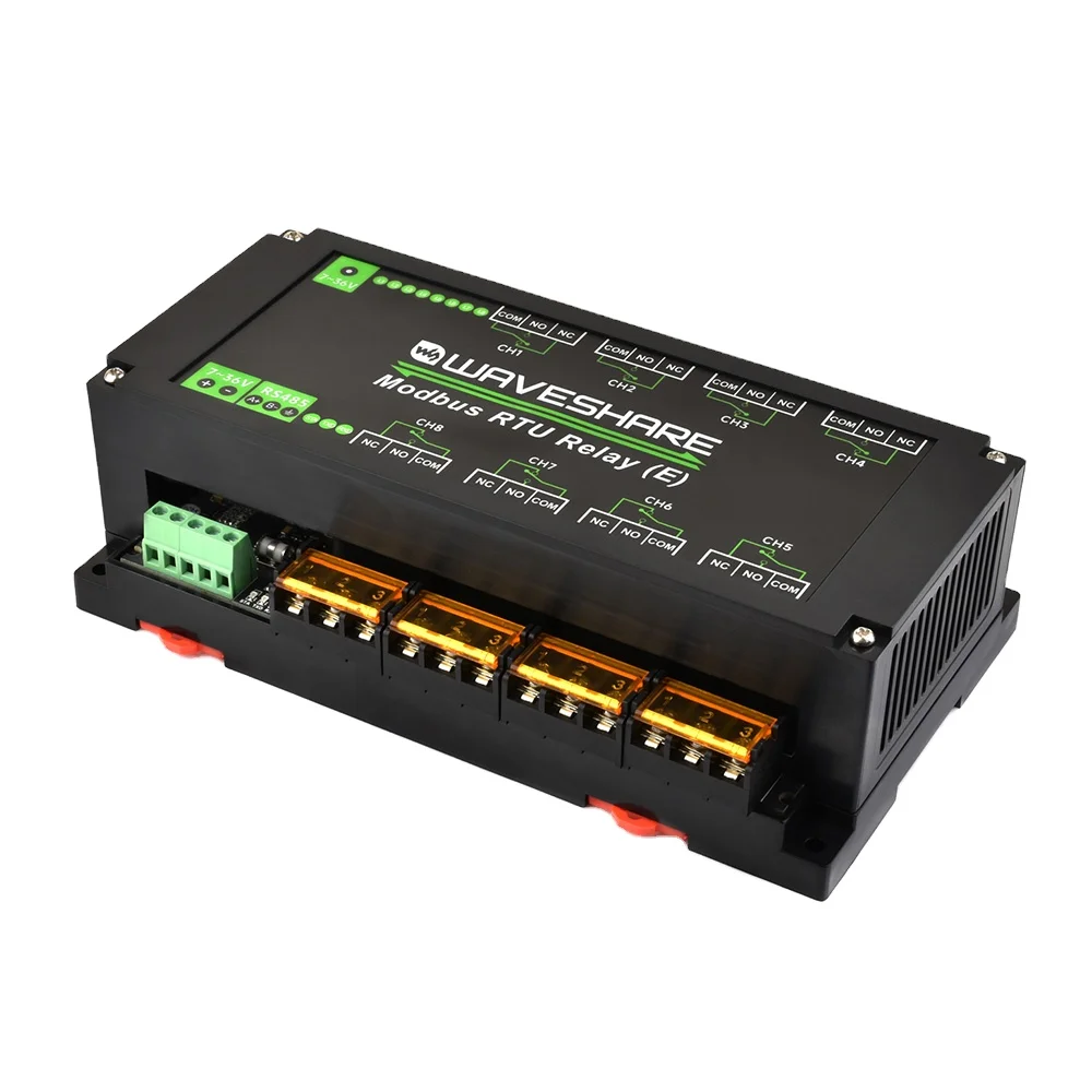 modbus-rtu-relay-e-waveshare-relay-module-e-with-rs485-interface-30a-high-current-multi-isolation-protection-circuits