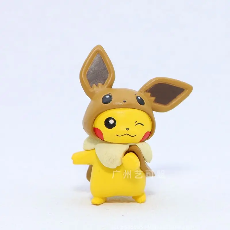 Pokémon anime gashapon sospensione hračka piplup figurka slowpoke panenka pikachu psyduck eevee akce figur modelka ornamenty hraček dárky