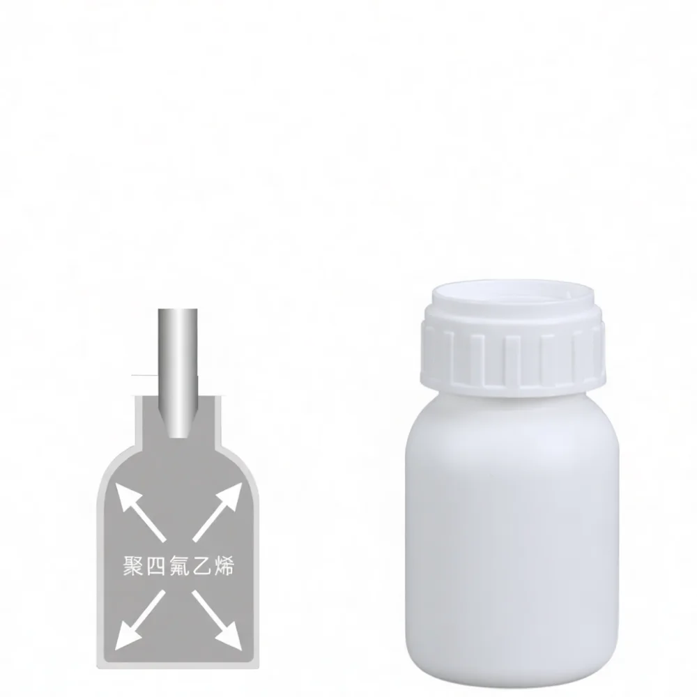 Extreme Duty Fluorinated Plastic Bottle Chemical Storage Container Acid Alkali Resistant Solvent Drum Lab Accessory