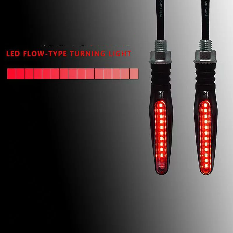 Universal LED Motorcycle Turn Signal Light 12v IP68 Waterproof Amber Flasher Indicator Blinker Rear Lights Lamp Accessories image 4
