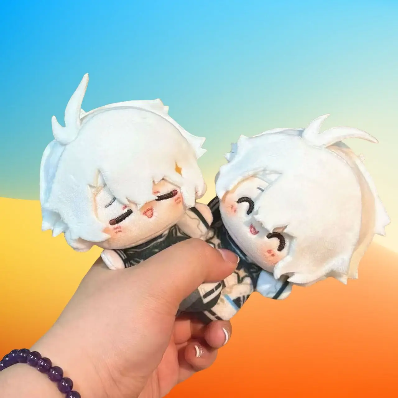 10 cm Anime Honkai: Star Rail Phainon Plüschpuppe Anaxagoras Mydei Spiel Cosplay Niedlicher Rucksack Anhänger Plüsch Schlüsselanhänger Weihnachtsgeschenk