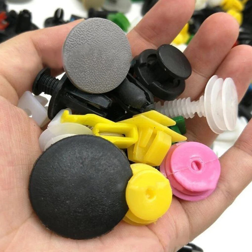 50pcs mixed plastic clips car interior fixed door panel fender nylon screws car mixing clips image 3
