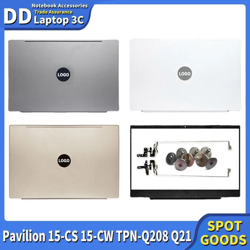 

NEW For HP Pavilion 15-CS 15-CW TPN-Q208 Q21 Laptop LCD Back Cover Hinges Front Bezel Top Lid Upper Housing Gray Gold L28379-001