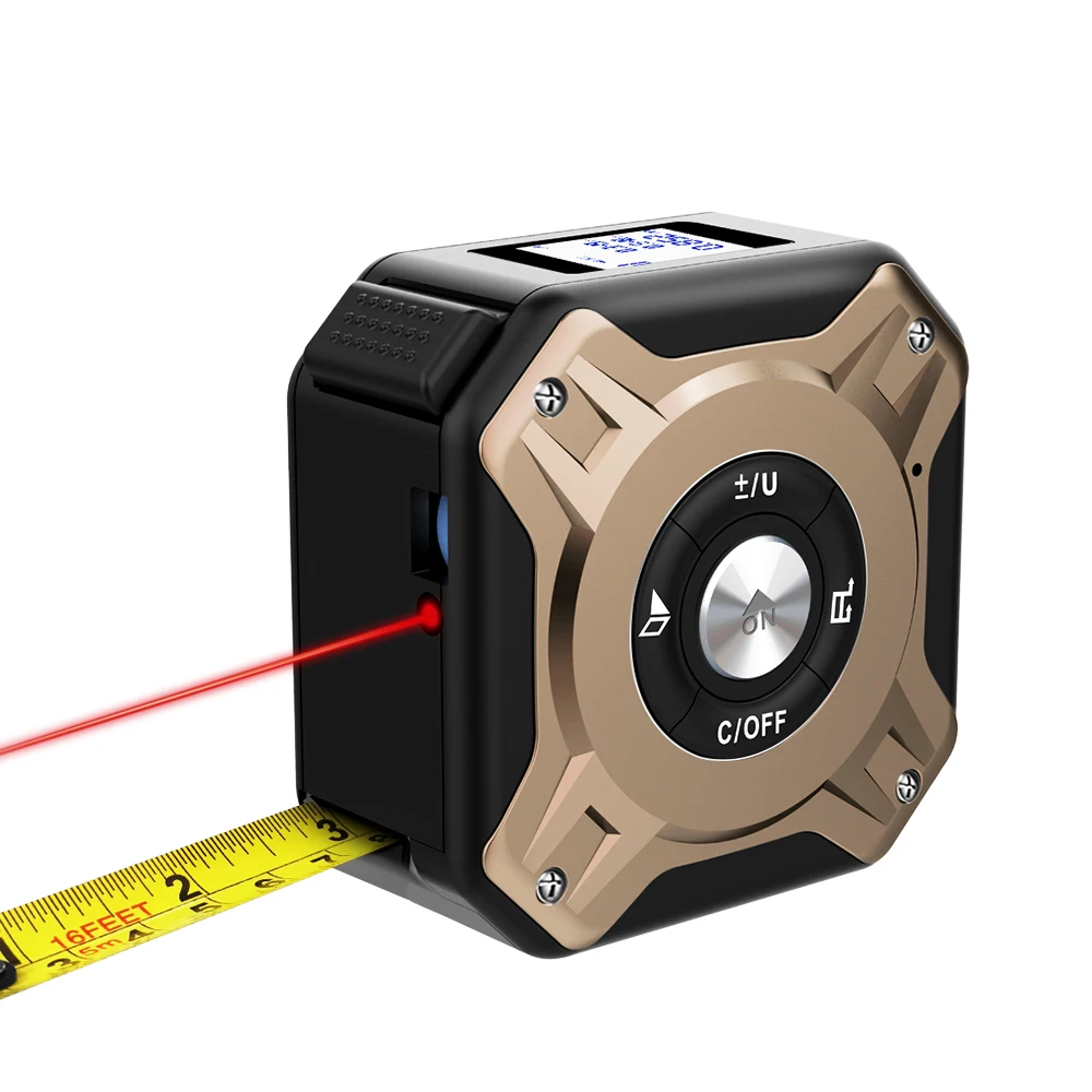 30M 40M USB Rechargeable Tape Measure Digital Display Tape With Roll Cord Mode Laser Measure Tape