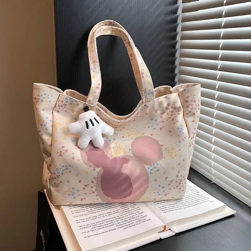 Disney New Mickey New Fashion High Quality Handbag Cartoon Casual Crossbody Bag Versatile Large Capacity Women\'s Shoulder Bag