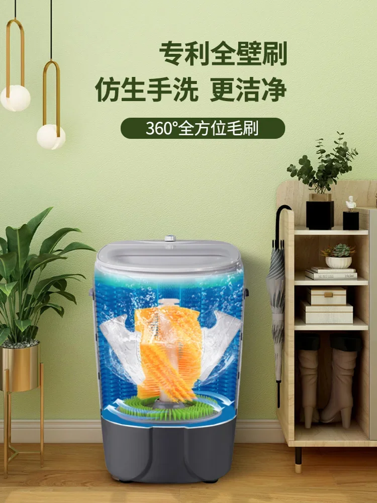 غسالات ذكية صغيرة أوتوماتيكية منزلية ، ماكينة تنظيف الأحذية بالفرشاة على الجدار بالكامل ، أحذية غسيل صغيرة ونعال ، 220 فولت