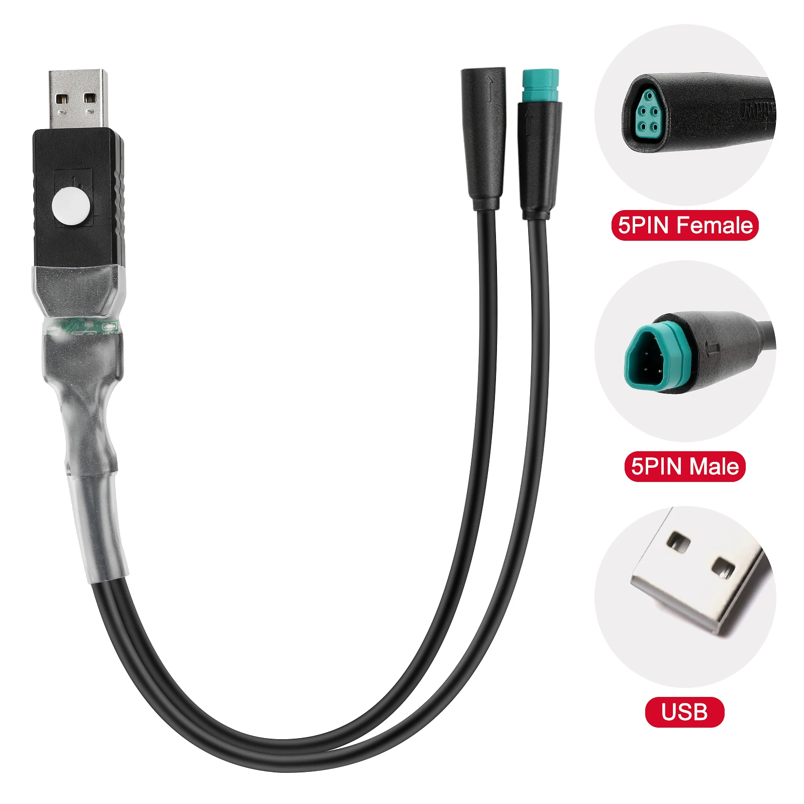 BAFANG BESST Programming Cable - Set Speed Limit, Release Wheel Diameter, for M600, M510, M500, and M400 Mid-Drive Motor