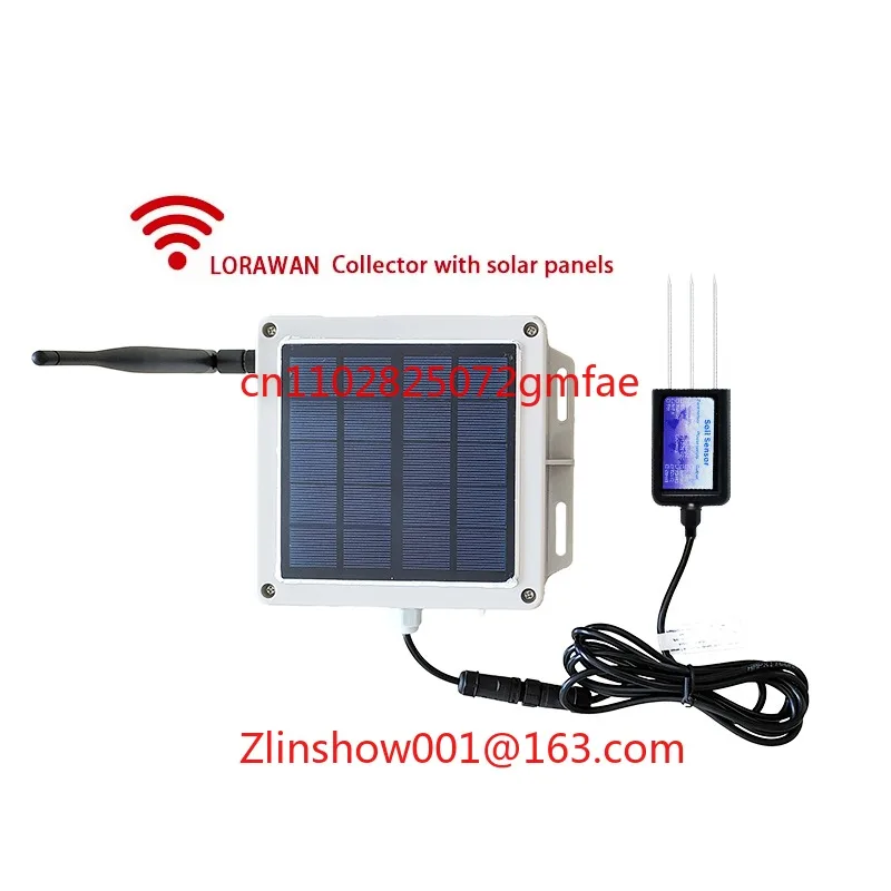 Collector with Solar Panels RD-NPK-01 RS485 STANDARD MODBUS 3 in 1 WIRELESS SOIL NPK SENSOR AGRICULTURE